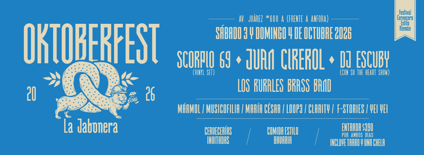 Oktoberfest 2026 la Jabonera
