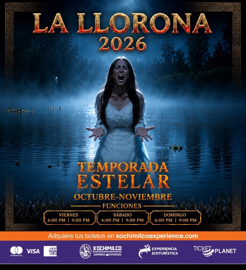 Xochimilco experience la llorona 2026 — Teatro · Ciudad de México