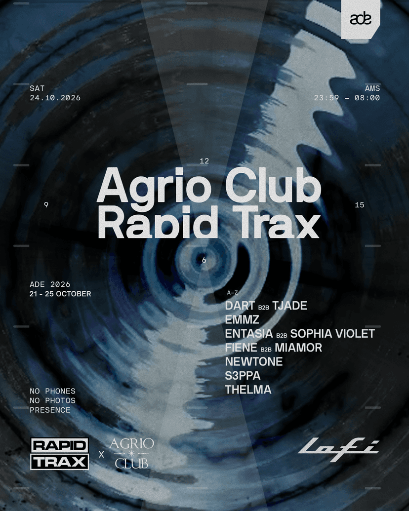 ADE - Agrio Club x Rapid Trax — Music · Amsterdam