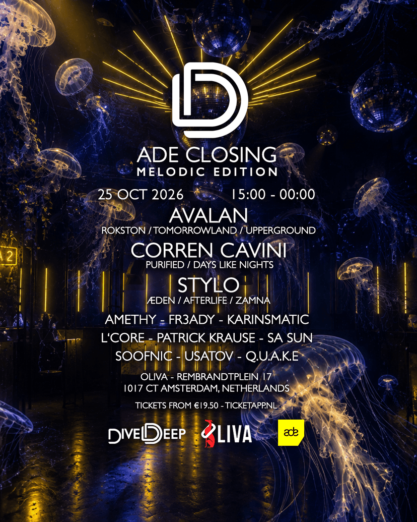 Dive Deep: ADE Closing - Melodic Edition w/ AVALAN, Corren Cavini, Stylo — Music · Amsterdam