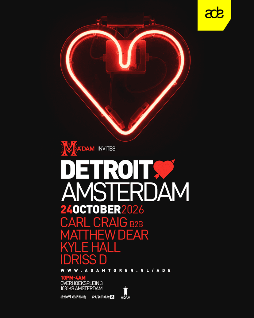 Madam invites: Detroit Love — Music · Amsterdam