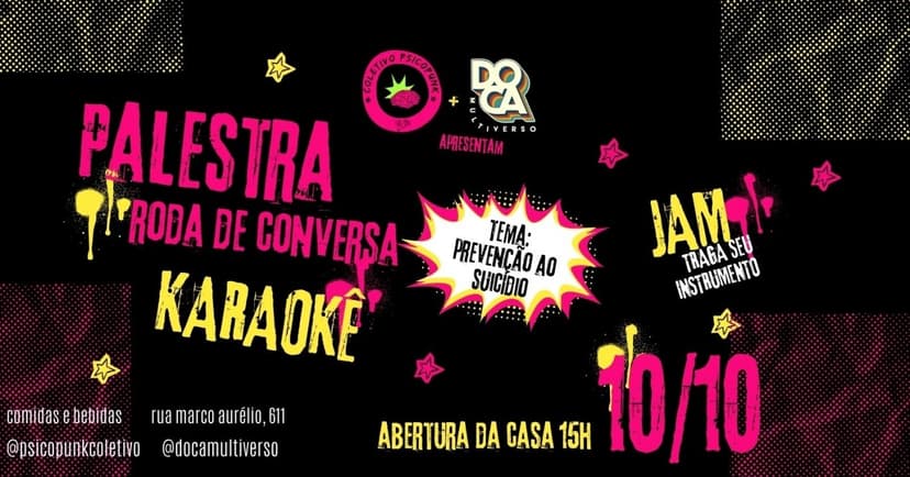 Psicopunk - Roda de conversa e palestra psicoeducativa sobre prevenção ao suicídio entre jovens — Other · São Paulo