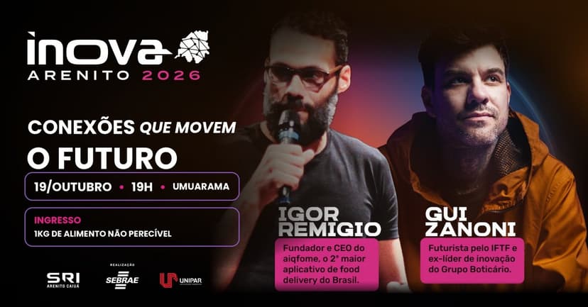 INOVA ARENITO 2026 | Connections That Move the Future — Otros · Umuarama