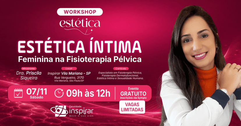Workshop | Estética Íntima Feminina na Fisioterapia Pélvica — Otros · São Paulo