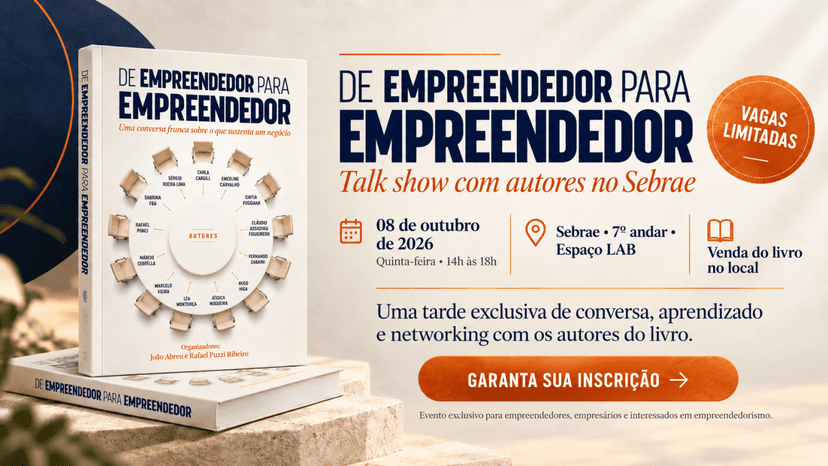 De Empreendedor para Empreendedor - Talk show com autores no Sebrae