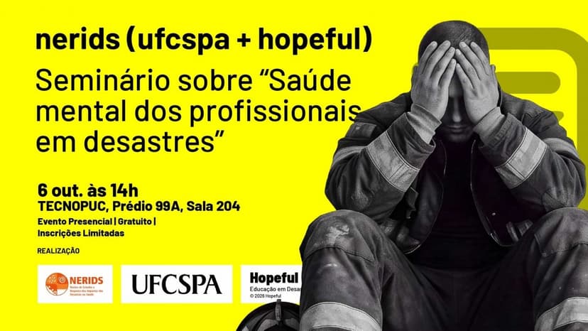 Seminário Técnico (07) Saúde mental dos profissionais de emergência em desastres