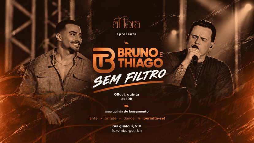 BRUNO E THIAGO - SEM FILTRO | LANÇAMENTO DO DVD