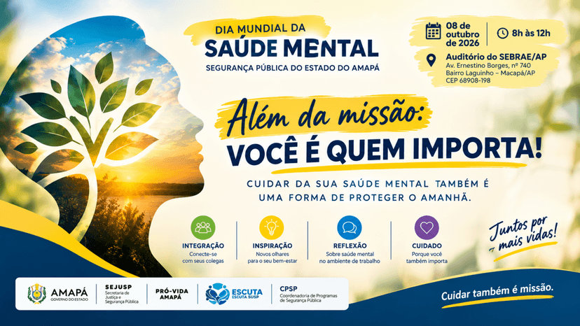 Saúde Mental no Trabalho - 08 OUTUBRO 2026 - SEJUSP/AP