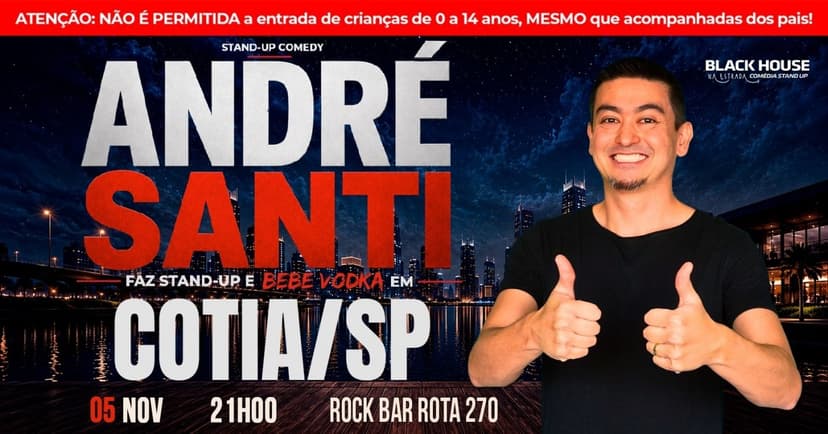 ANDRÉ SANTI em COTIA - Stand up Comedy