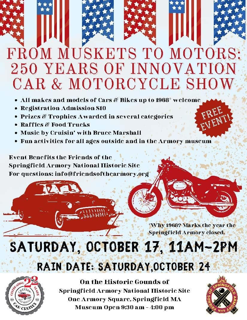 "From Muskets to Motors": 250 Years of Innovation Car and Motorcycle Show