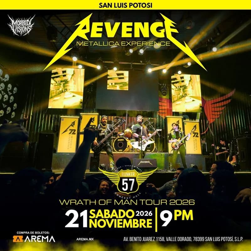 Revenge Metallica Experience en San Luis Potosí — Music · San Luis Potosí