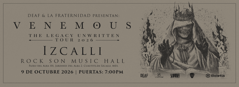 Venemous – Legacy Unwritten | El Ritual Llega a Izcalli — Music · Cuautitlán Izcalli