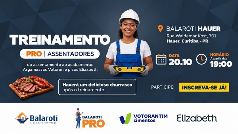 Do assentamento ao acabamento: argamassas Votoran e pisos Elizabeth